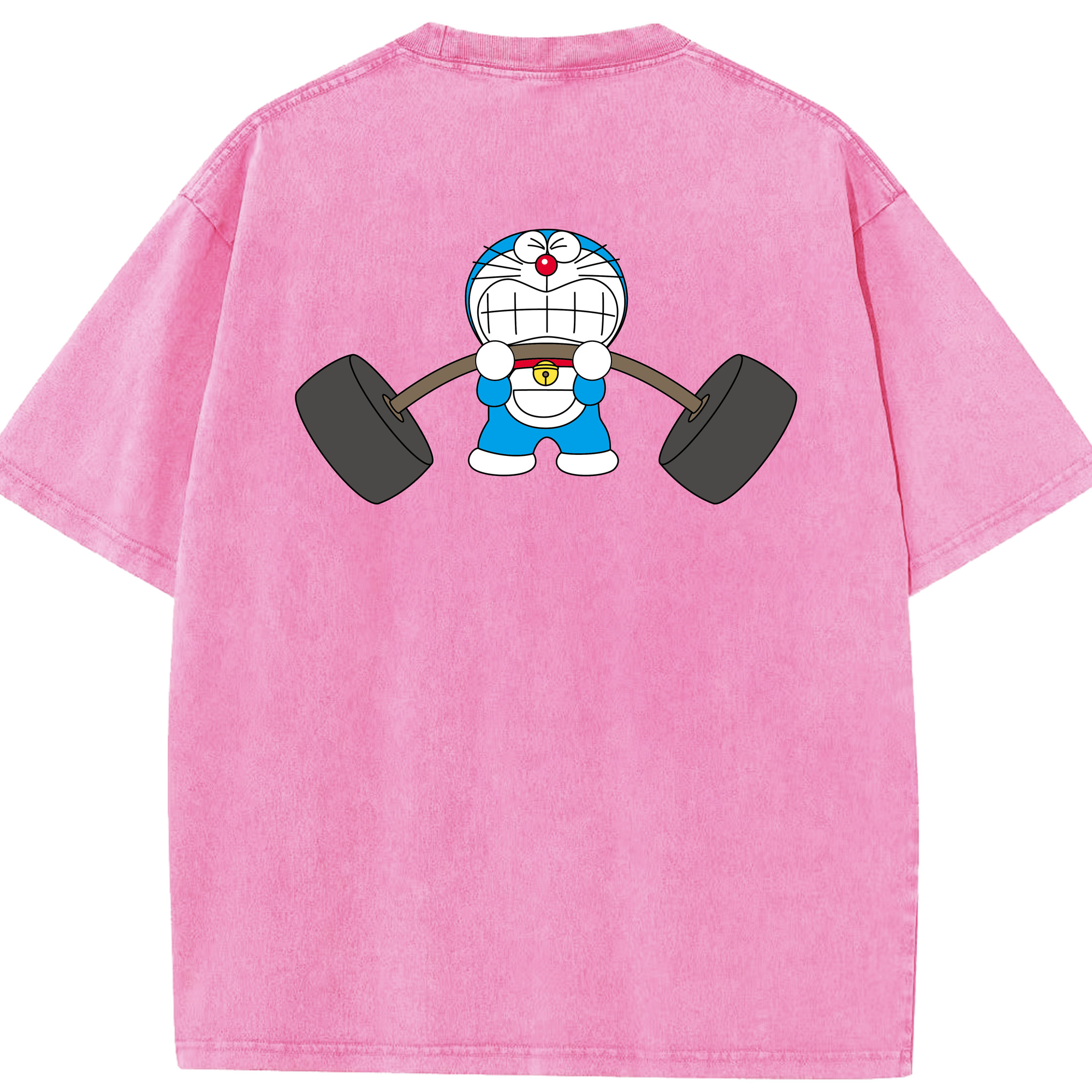 （画像用） ドラえもん Doraemon 綿100% ヴィンテージ風 半袖Tシャツ（背面プリント）